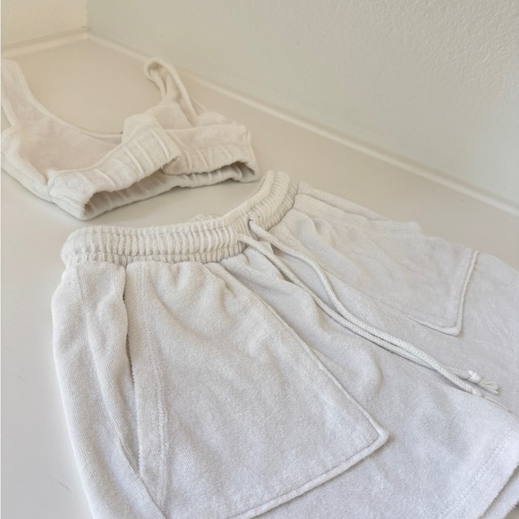 Zara White Terry Cloth Set - Picture 3 of 4